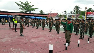 Ratusan Kader Banser Sambangi Mapolres Inhil