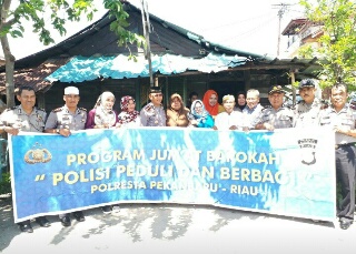 Wawako Pekanbaru Apresiasi Program Jumat Barokah Polresta 