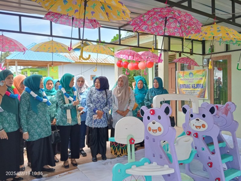 Kunjungi Posyandu Cempaka Rohil, Ketua TP PKK Riau Henny Minta Warga Perbanyak Makan Ikan Atasi Stunting