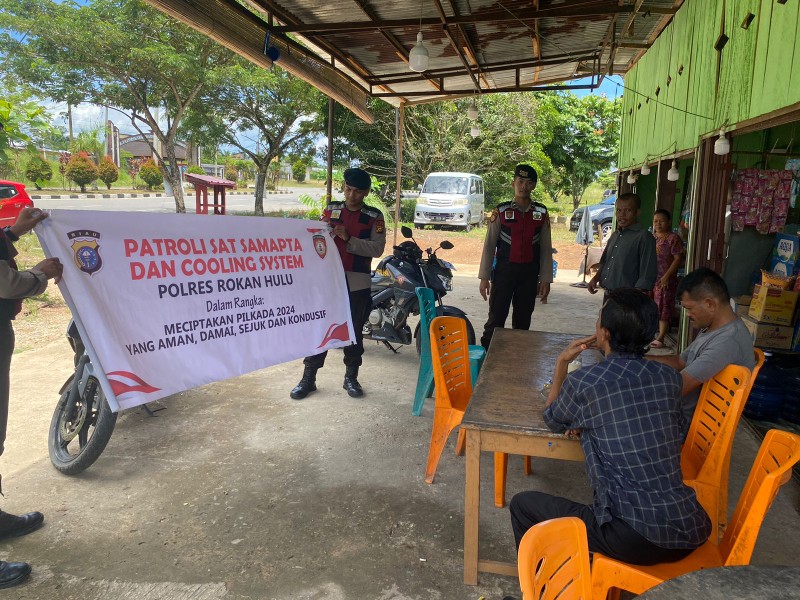 Ciptakan Harkambtibmas Selama Tahapan Pilkada, Polres Rohul Rutin Gelar Patroli Coolling System