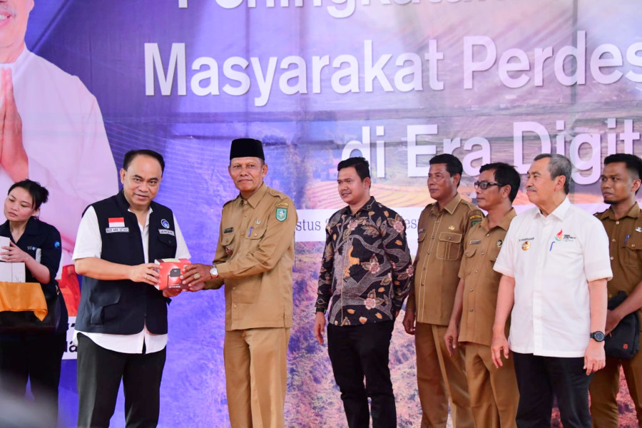 Pertemuan dengan Menteri Kominfo, Sejumlah Kades di Bengkalis Usulkan Peningkatan Kualitas Jaringan dan Blankspot