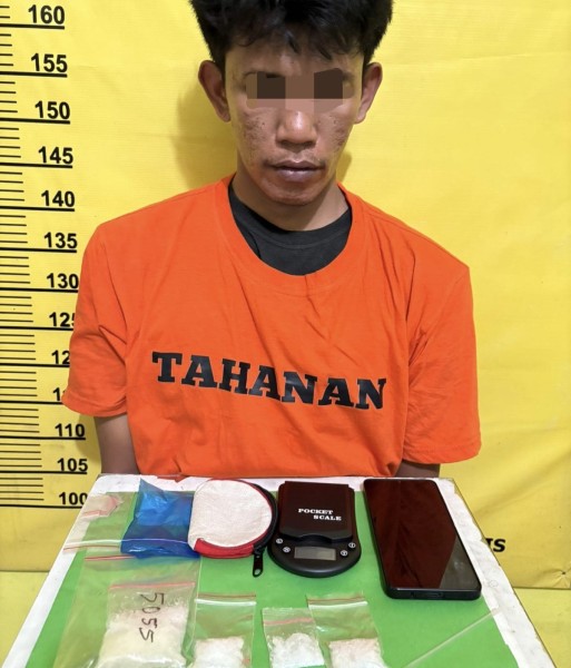 Warung di Batu Betanam Digerebek Polisi, 46,6 Gram Sabu dan Alat Edar Disita