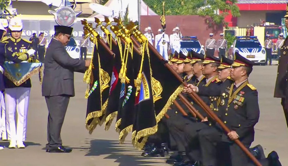 HUT Polri ke-80, Polda Riau Terima Penghargaan Nugraha Sakanti dari Presiden Prabowo