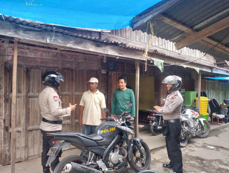 Polsek Tempuling Gelar Patroli Roda Dua Pagi Hari untuk Edukasi Pasca Pilkada