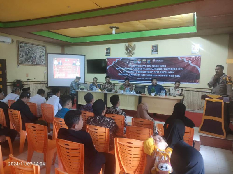 Polsek Tembilahan Hulu Siap Kawal Pemungutan Suara di Desa Sungai Intan