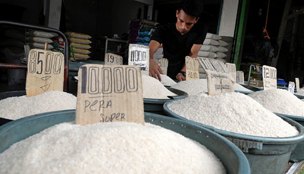 Harga Beras di Pasar Induk Cenderung Turun 