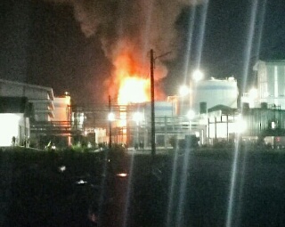 DPD KNPI Dumai Desak Disnakertrans Riau & Polres Dumai Usut Kebakaran Tanki PT Sari Dumai Oleo