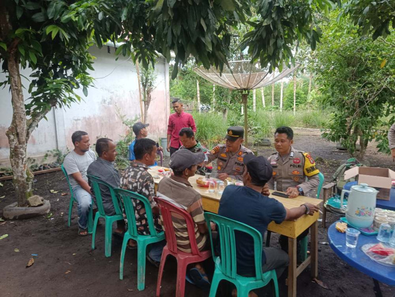 Polsek Tempuling Bersinergi dengan TNI Jaga Keamanan Pasca Pilkada 2024