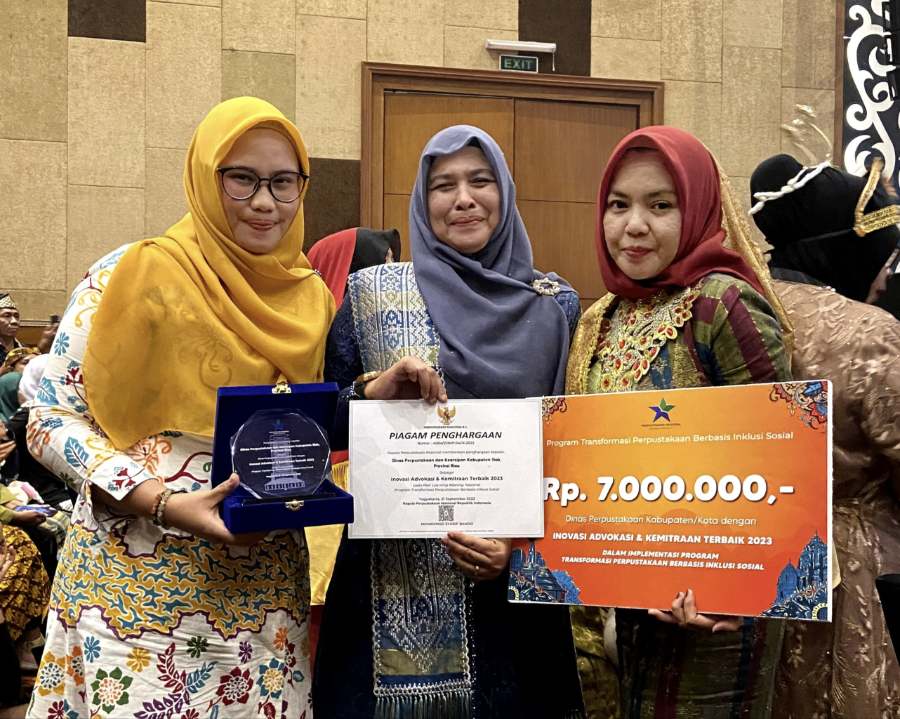 Perpusnas Siak Raih Dua Penghargaan