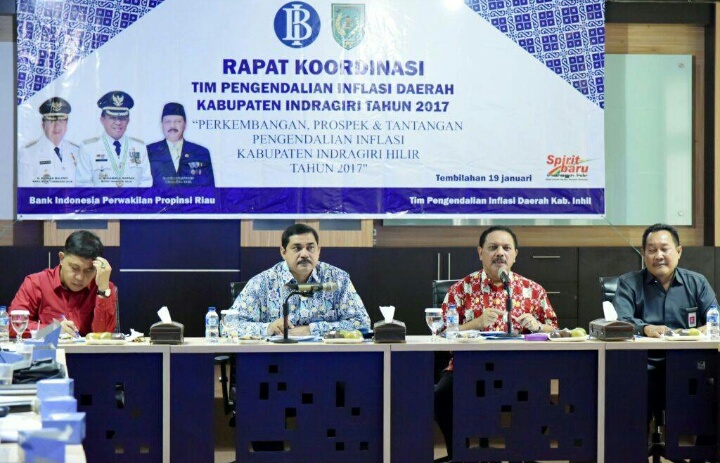 Sekda Inhil Pimpin Rakor TPID