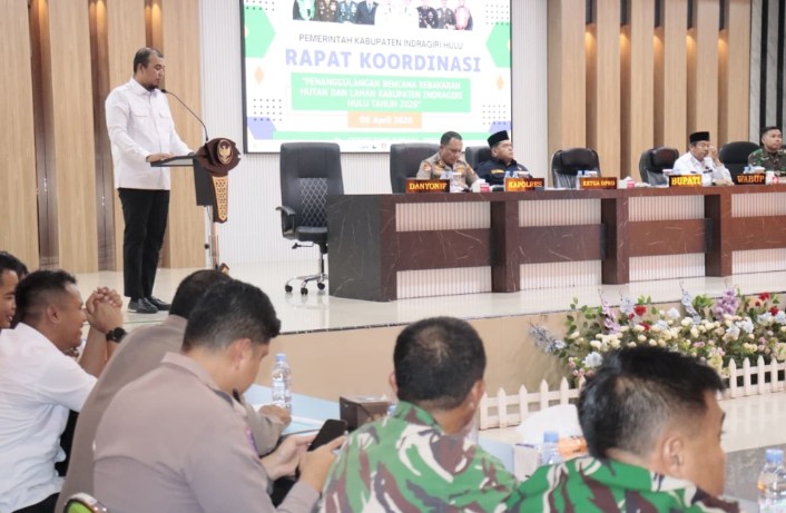 Cuaca Ekstrem, Pemkab Inhu Perkuat Kesiapsiagaan Hadapi Ancaman Karhutla