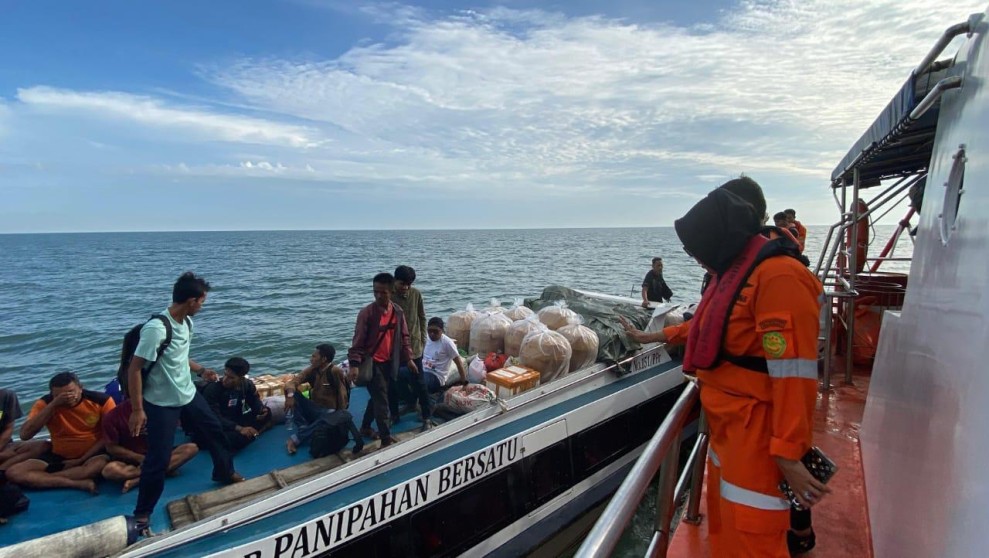 Kapal Tenggelam di Perairan Sinaboy Selat Malaka, 5 Orang Berhasil Dievakuasi