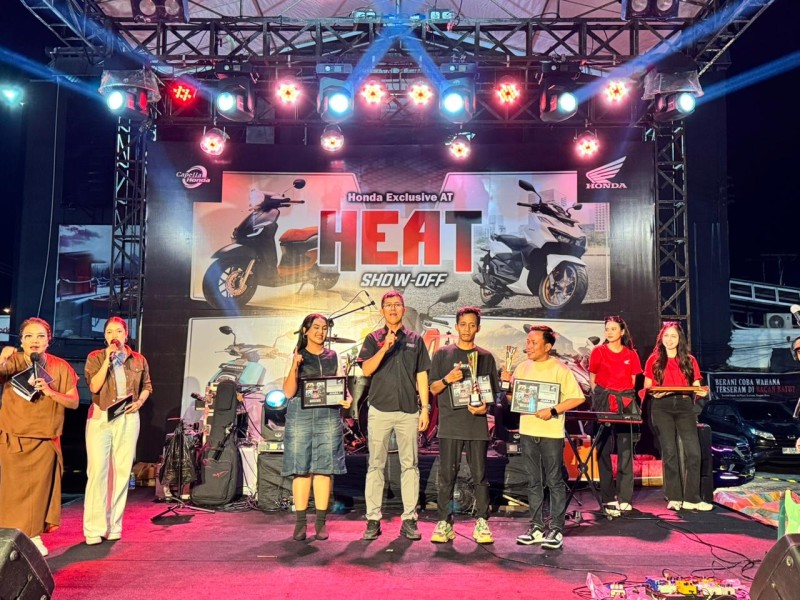 Honda Heat Show-Off Meriahkan Bagan Batu, Bukti Antusiasme Pecinta Honda Tak Pernah Padam