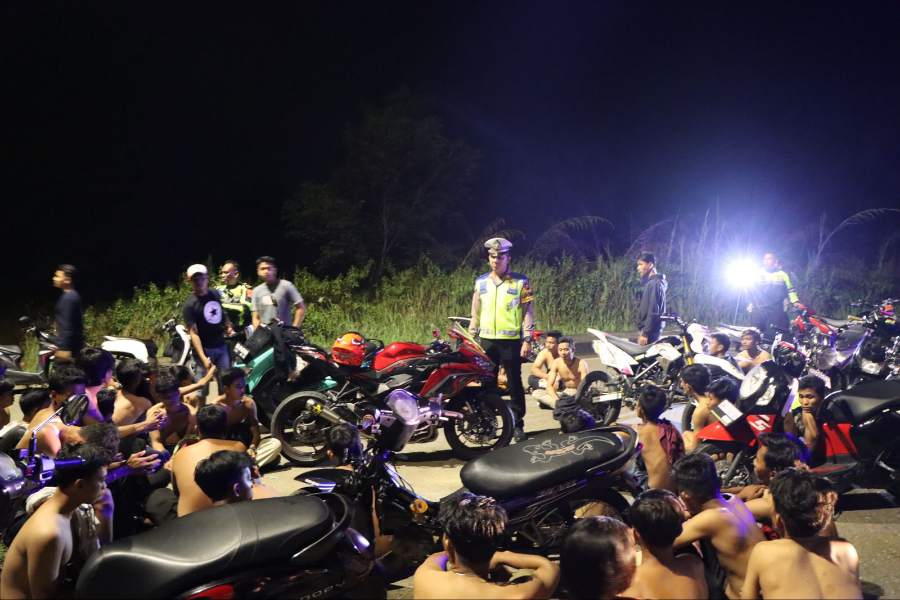 Puluhan Kendaraan Roda Dua di Kuansing Terjaring Operasi Zebra