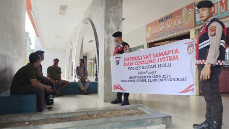 Ciptakan Kamtibmas Aman dan Kondusif Jelang Pilkada, Polres Rohul Gelar Patroli