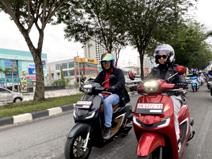 Puluhan Komunitas Hadiri Launching New Honda Stylo 160