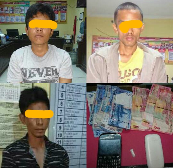 Diduga Miliki Sabu, 3 Pemuda Ditangkap Jajaran Polres Kuansing