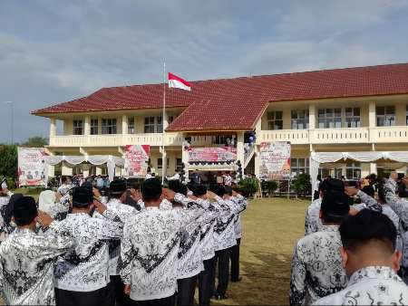 Upacara Hardiknas 2023 Kecamatan Sentajo Raya Kuansing Berlangsung Khidmat 