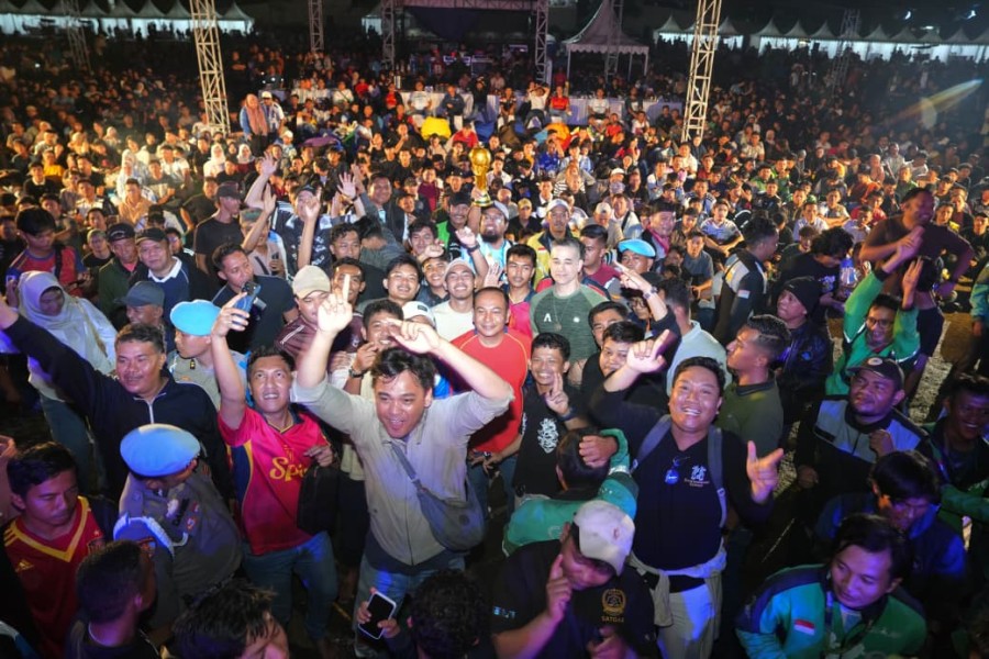 Nobar Final Piala Dunia 2026 di Mapolda Riau Berlangsung Semarak, Hiburan hingga Doorprize Meriahkan Suasana