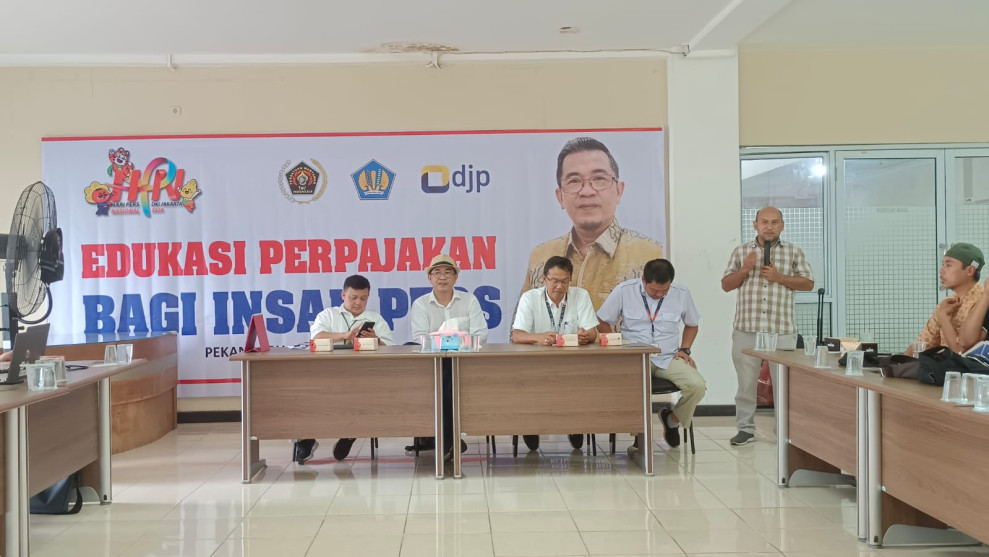 Edukasi Perpajakan Bagi Insan Pers, Kanwil DJP Riau Paparkan Informasi Perubahan Sistem DJP