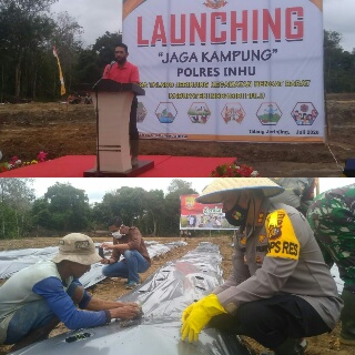 Wakil Bupati Apresiasi Kegiatan Kapolres Inhu 'Jaga Kampung' Demi Katahanan Pangan