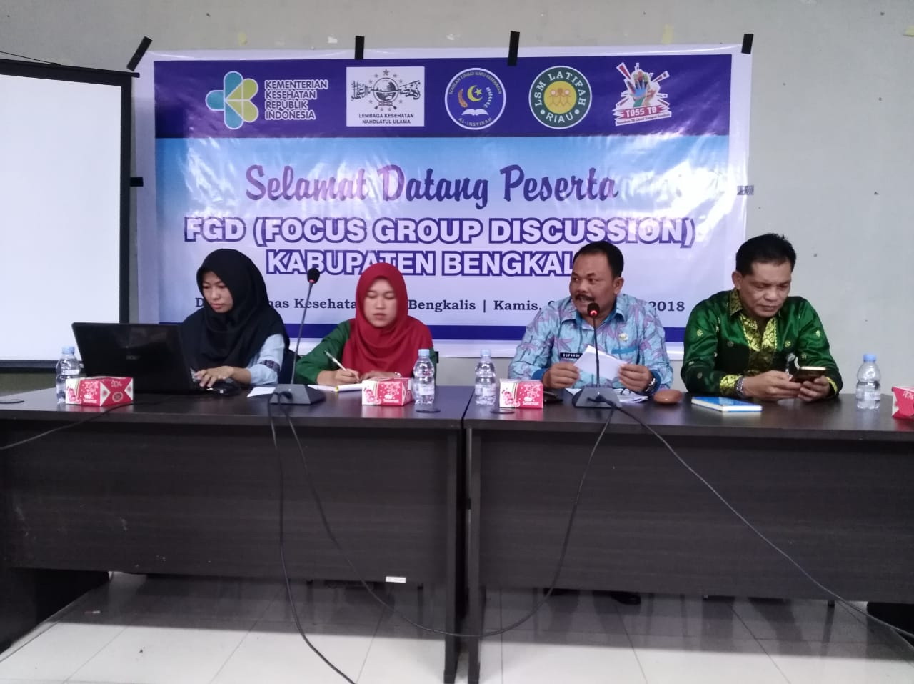 Diskes Bengkalis Bersama LKNU Gelar FGD  Bahas TBC