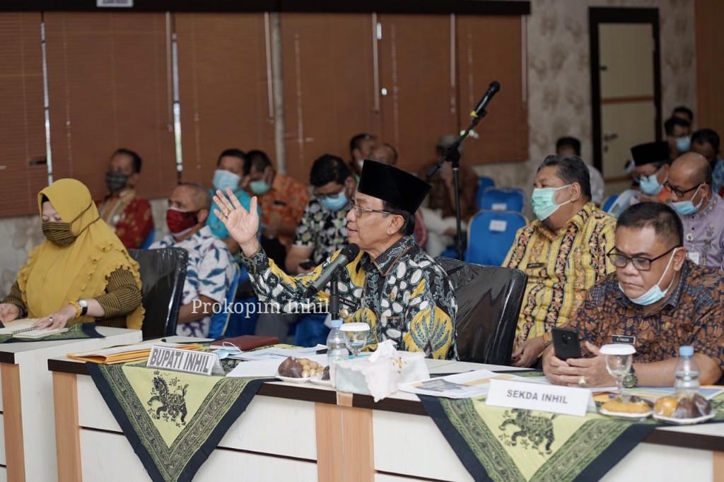 Bupati Inhil Saksikan Simulasi Pelaksanaan Evaluasi RB dan SAKIP