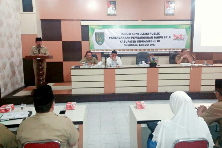 Bupati Inhil Hadiri Pertemuan Forum Komunikasi Publik Perencanaan Pembangunan 