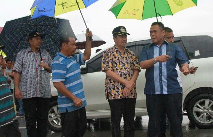 Jelang Kedatangan Panglima TNI, Pangdam I/BB Tinjau Lokasi Penamanan Perdana Padi di Bungaraya