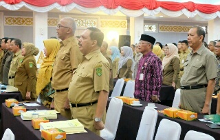 Sejumlah Pejabat Pemkab Inhil Ikuti Rakor Bersama KPK