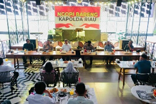 Diskusi Bersama Ketua Asosiasi & Pimpinan Redaksi Media, Kapolda Ajak Untuk Jadikan Riau Lebih Baik