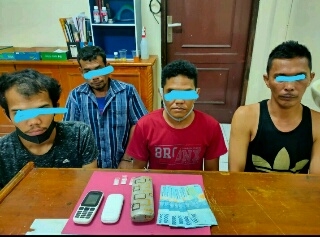 4 Orang Diduga Pengedar Sabu Diciduk Polres Siak 