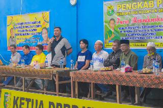 Tokoh-tokoh Pangean Dampingi Ketua DPRD Kuansing Buka Turnamen Badminton