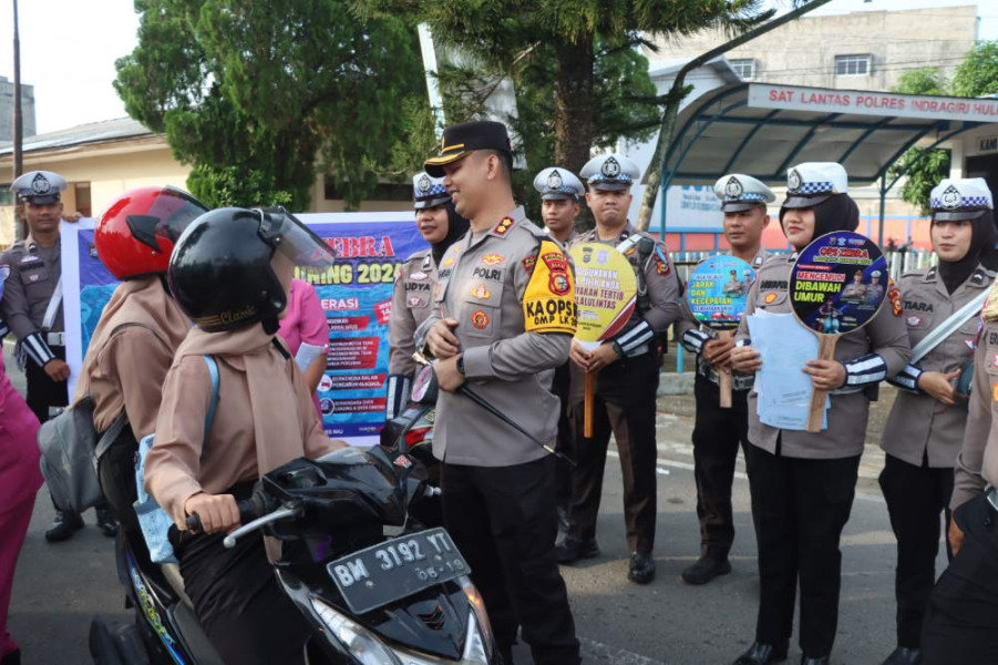 Selain Calon Bupati Wakil Bupati, Kapolres Inhu Juga Lakukan Kampanye Untuk Partisipasi Pemilih