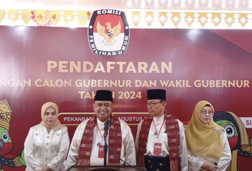 Nasir-Wardan Daftar Calon Gubernur Riau ke KPU