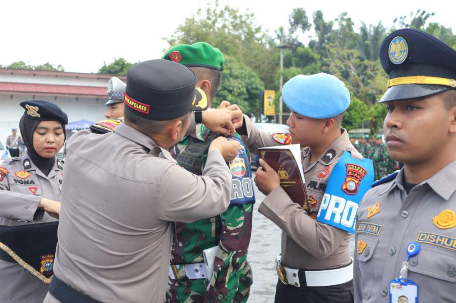 Gelar Pasukan Operasi Zebra, Polres Inhu Ingatkan Simpatisan Tertib Berlalu Lintas