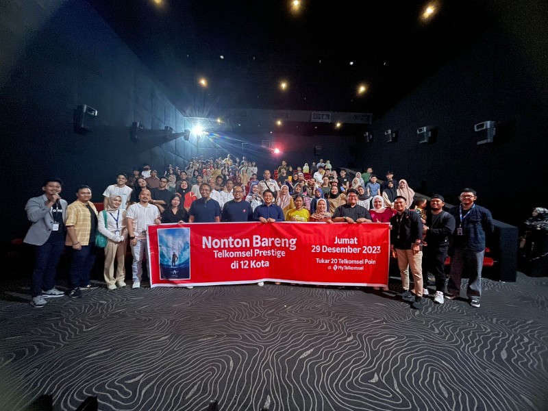 Hadirkan Keseruan di Penghujung Tahun, Telkomsel Gelar Nonton Bareng Serentak di 12 Kota
