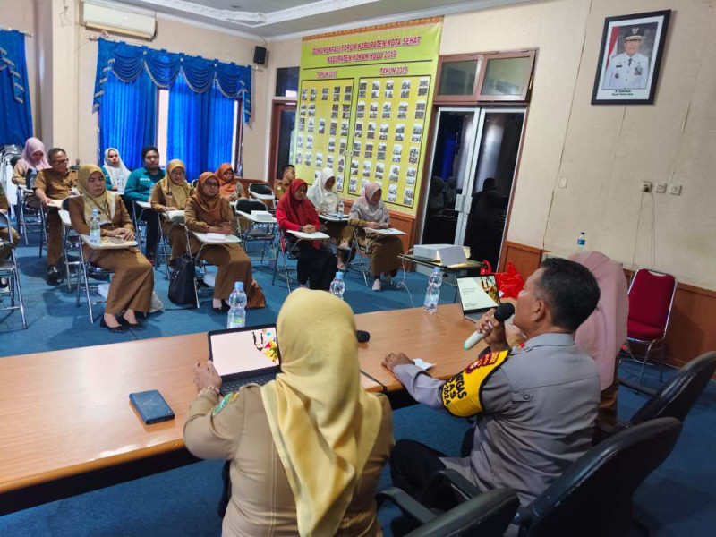 Sambangi Dinas Kesehatan, Satbinmas Polres Rohul Ingin Seluruh Staf Wujudkan Pilkada Damai 2024