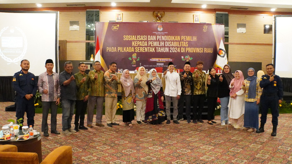 KPU Riau Ajak Pemilih Disabilitas Gunakan Hak Pilih