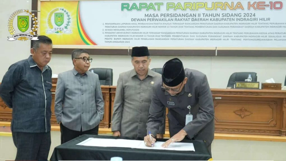 Rapat Paripurna ke-10, Pemkab Inhil Sampaikan Hasil Pansus dan Ranperda Pertanggungjawaban APBD 2023