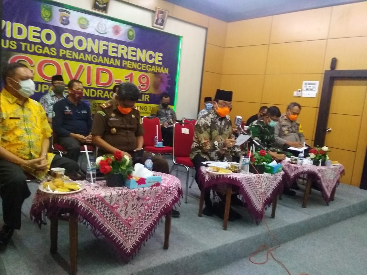 Bupati Inhil Resmikan Pasar Kecamatan Secara Virtual