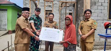 Peletakan Batu Pertama, Warga Inhu Bakal Terima 90 Unit Rumah Layak Huni