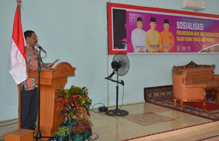 Sekda Inhil Sosialisasi Perlindungan Anak & KDRT 