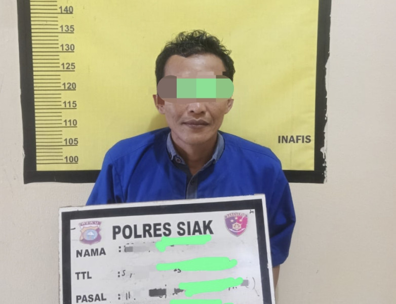 Pelaku Narkoba di Siak Kena Ciduk di Kediamannya, Sejumlah Barang Bukti Diamankan