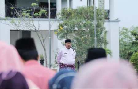 Apel Senin Bersama Bupati Alfedri Ingatkan Dinas Produk Lokal Prioritas Belanja Daerah