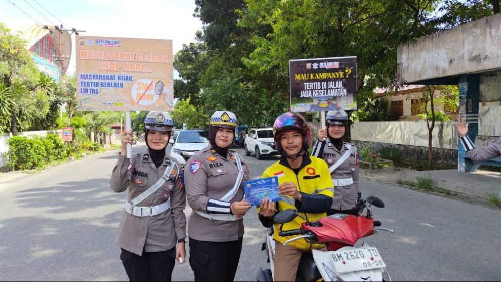 Kepada Pedagang dan Pengendara, Ini Pesan Ditlantas Polda Riau Wujudkan Pilkada Damai