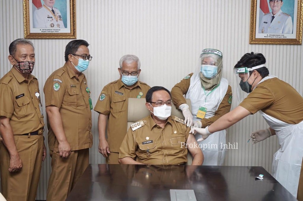 Bupati Inhil Minta Seluruh Pihak Berperan Aktif Sosialisasikan Pentingnya Vaksinasi Covid-19