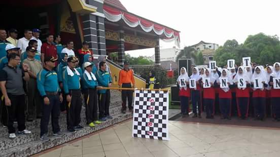 HUT Kuansing ke-18, Pemkab Gelar Gerak Jalan Santai