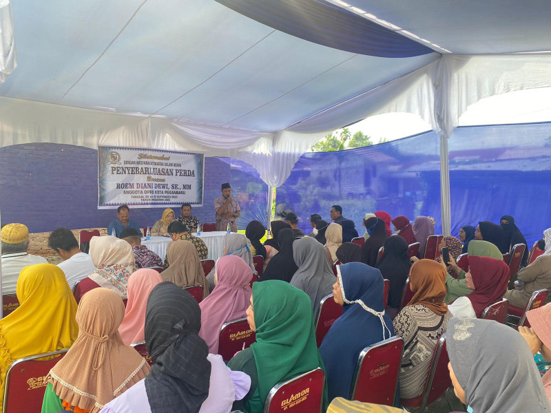 Berikan Pemahaman ke Konstituen, Anggota DPRD Pekanbaru Roem Diani Dewi Sosialisasikan Perda 14 Tahun 2018