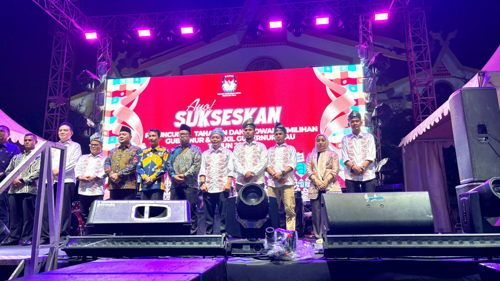 Bawaslu Riau Hadiri Acara Peluncuran Tahapan dan Jadwal Pilkada Serentak Riau 2024